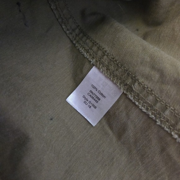 JCREW Womens Small Olive Green Full Zip Cinch Waist Utility Jacket G1506 TT1 - Picture 13 of 13